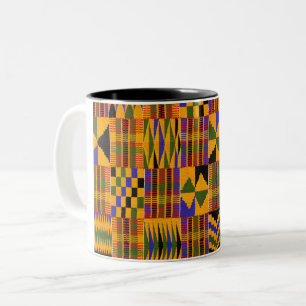 2 Couleurs tasse de kente