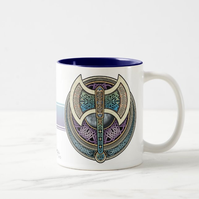 2 Couleurs Tasse de Knotwork Labrys (Droit)