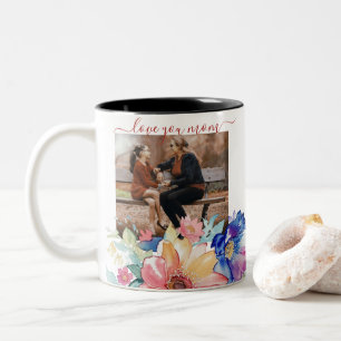 2 Couleurs Tasse de la fête des mères Boho WildFlowers