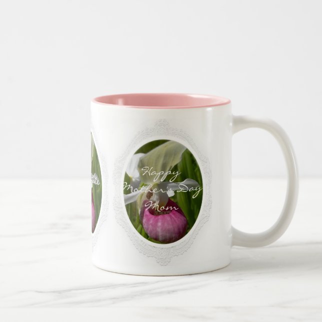 2 Couleurs Tasse de la Fête des Mères Cypripède (Droit)