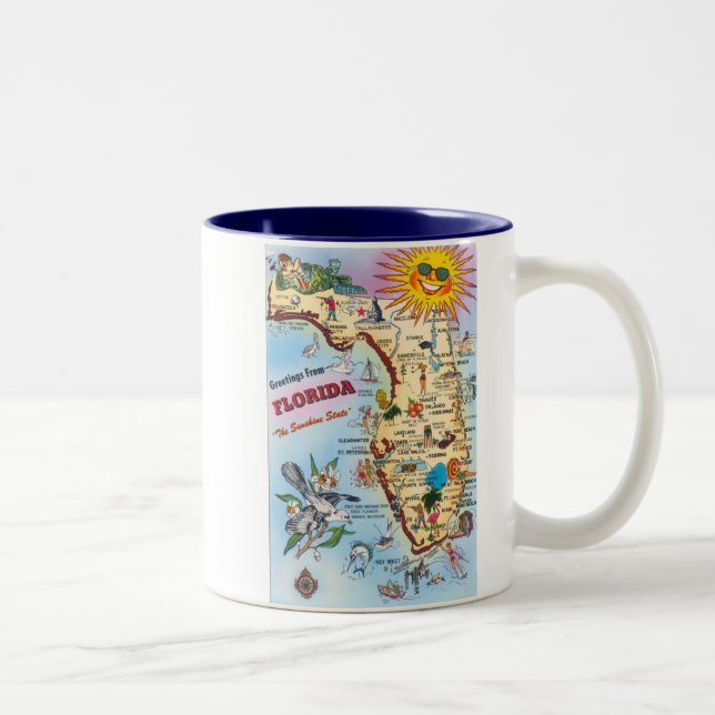 2 Couleurs Tasse de la Floride (Droit)