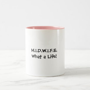 2 Couleurs Tasse de la vie de sage-femme