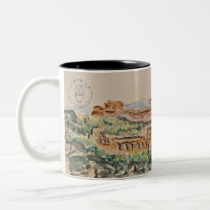 2 Couleurs Tasse de l'Acropole d'Athènes