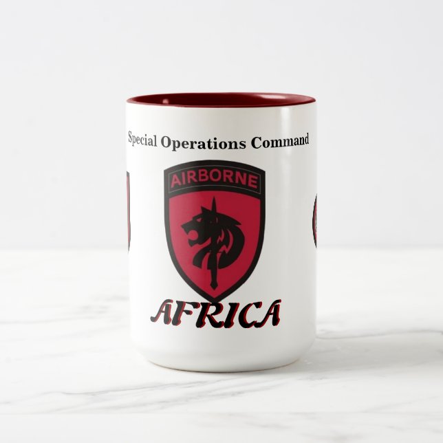 2 Couleurs Tasse de l'Afrique de commande d'opérations (Centre)