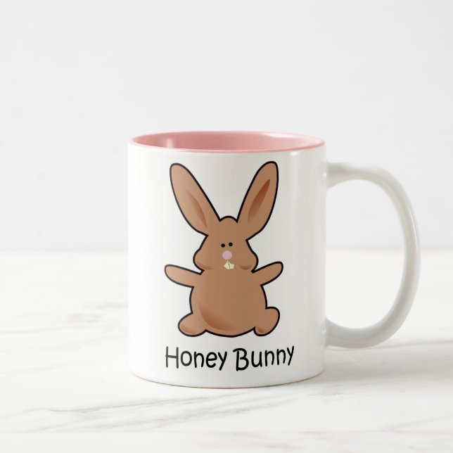 2 Couleurs Tasse de lapin de miel (Droit)