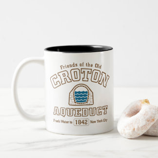 2 Couleurs Tasse de l'aqueduc de Croton ancien