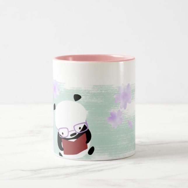 2 Couleurs Tasse de lecture de panda (Centre)