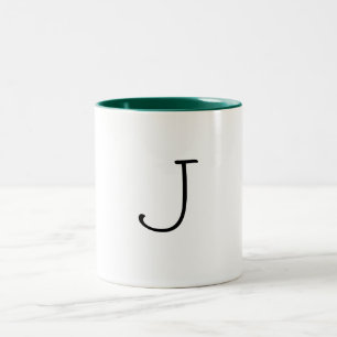 2 Couleurs Tasse de lettre de J