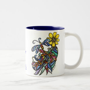 2 Couleurs Tasse de libellules