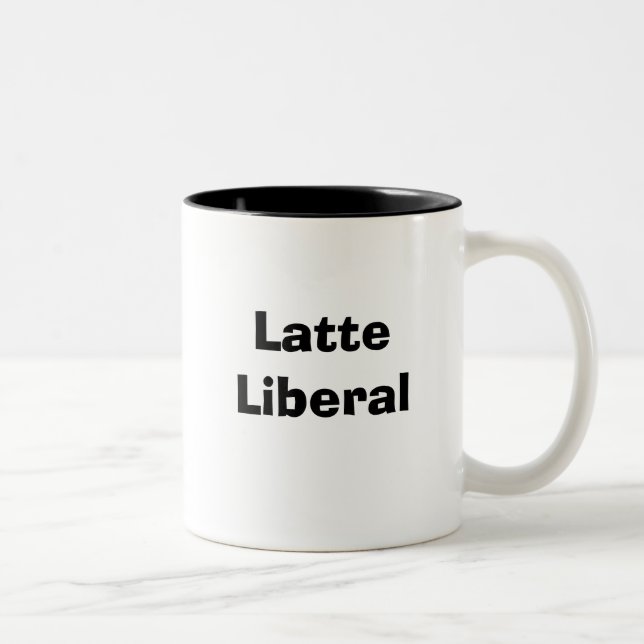 2 Couleurs Tasse de libéral de Latte (Droit)