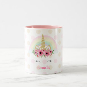 2 Couleurs Tasse de licorne, tasse de licorne de parties