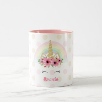 2 Couleurs Tasse de licorne, tasse de licorne de parties
