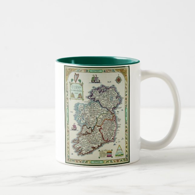 2 Couleurs Tasse de l'Irlande (Droit)