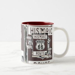 2 Couleurs Tasse de l'itinéraire 66
