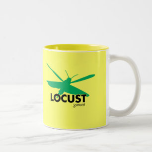 2 Couleurs Tasse de logo de jeux de sauterelle