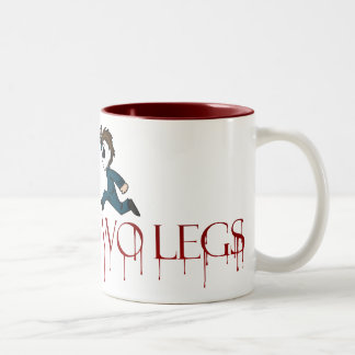 2 Couleurs tasse de logo d'evilontwolegs.com