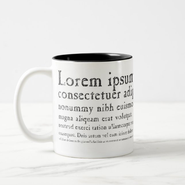 2 Couleurs Tasse de Lorem Ipsum (Gauche)