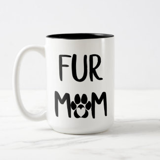 2 Couleurs Tasse de maman de fourrure