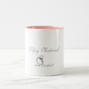 2 Couleurs Tasse de matériel de Wifey