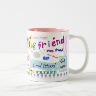 2 Couleurs Tasse de meilleur ami
