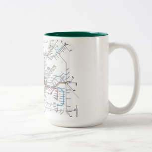 2 Couleurs Tasse de métro de Francfort