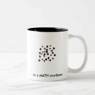 2 Couleurs Tasse de meurtrier de maths
