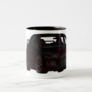 2 Couleurs Tasse de Mitsubishi Evo (la grande, un bon nombre