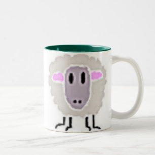 2 Couleurs Tasse de moutons