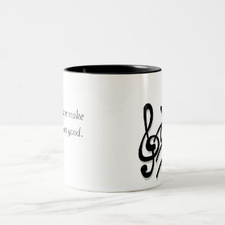 2 Couleurs Tasse de musique de beau jour