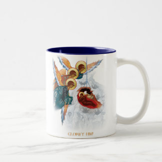 2 Couleurs Tasse de Noël - paix sur le cadeau orthodoxe de la