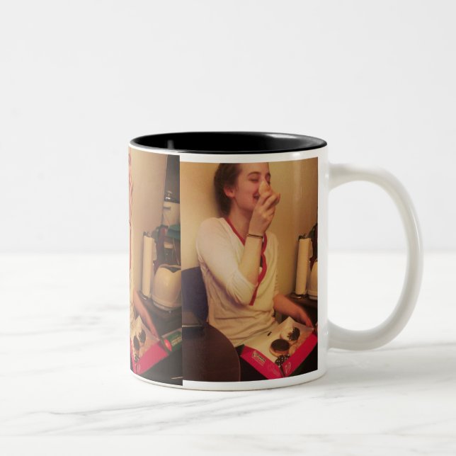 2 Couleurs Tasse de noms de beignet de Stephcrawl (Droit)