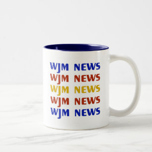2 Couleurs Tasse de nouvelles de WJM