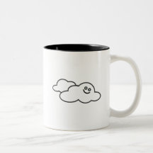 Tasse "de nuage heureux" (2-sided)