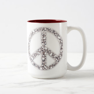 2 Couleurs Tasse de paix de plage