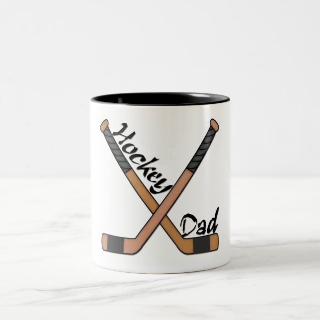 2 Couleurs Tasse de papa d'hockey (Centre)