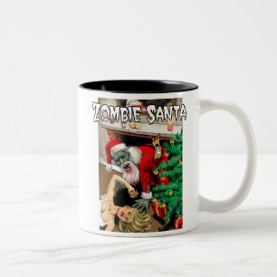 2 Couleurs Tasse de Père Noël de zombi
