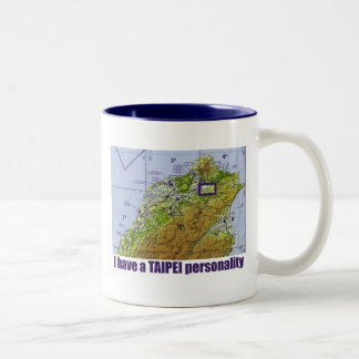 2 Couleurs Tasse de personnalité de Taïpeh