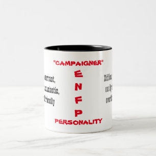 2 Couleurs Tasse de personnalité d'ENFP
