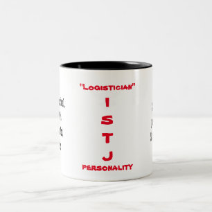 2 Couleurs Tasse de personnalité d'ISTJ