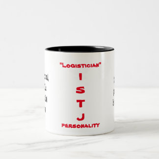 2 Couleurs Tasse de personnalité d'ISTJ