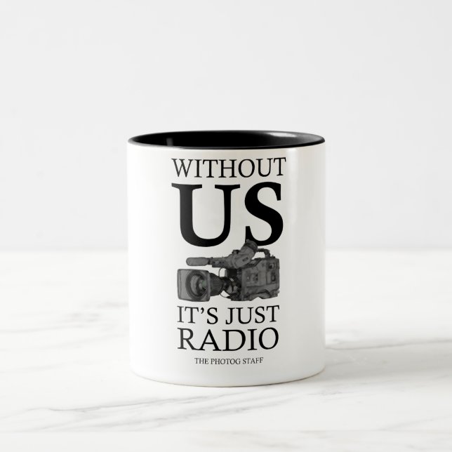 2 Couleurs Tasse de Photog, pour des videographers, nouvelles (Centre)
