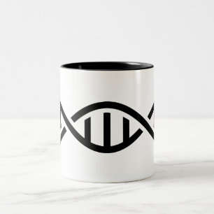 2 Couleurs Tasse de pictogramme d'ADN