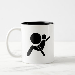 2 Couleurs Tasse de pictogramme de "airbag"