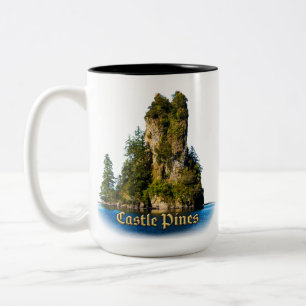2 Couleurs Tasse de pins de château