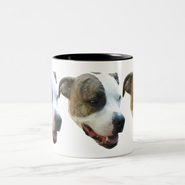 2 Couleurs Tasse de pitbull (Centre)