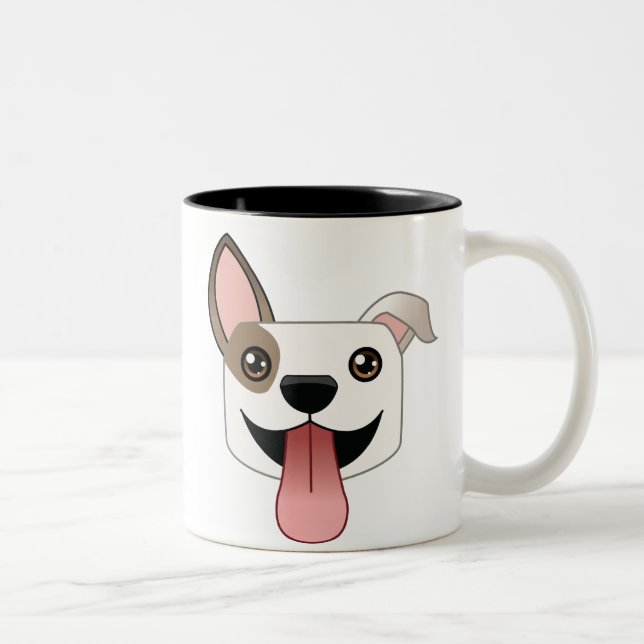 2 Couleurs Tasse de pitbull (Droit)