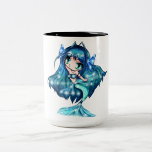 2 Couleurs Tasse de Poissons