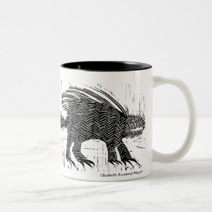 2 Couleurs Tasse de porc-épic