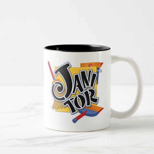 2 Couleurs Tasse de "portier" (Droit)