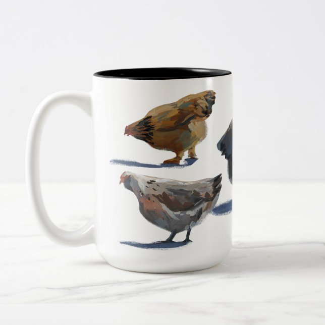 2 Couleurs Tasse de poulet (Gauche)